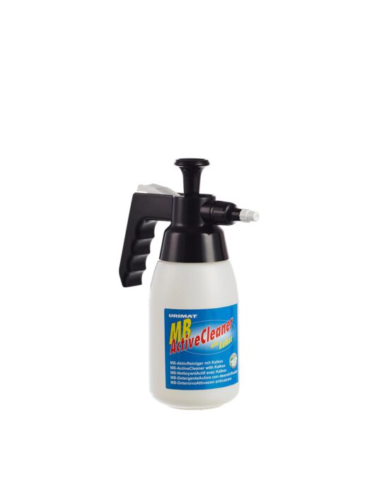 Muovinen spray-pumppupullo Urimat MB ActiveCleaner. Väri: valkoinen. Tuotenumero: 80018.