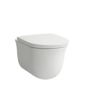 Novosan Laufen-seinäkiinnitteinen New Classic -WC-istuin. Väri:valkoinen.