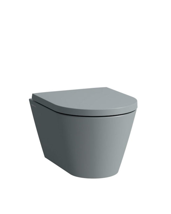 Novosan, Laufen, Kartell toalettstol, grå. Produktnummer: Graphite H8203337580001.