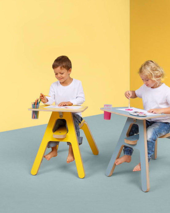 Novosan, Timkid, CLEXO – ritbord för barn. Produktnummer: CLEXO. Färg: gul, grå.