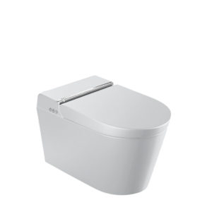 Novosan Hygea smart toalettstol. Färg: mattvit. Produktnummer: HY01GLS01MWH.