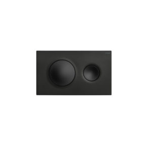 Novosan Viega Visign for Style 20 -huuhtelupainike. Väri: musta. Muotoilu: suorakaide ja kaksi pyöreänmuotoista painiketta.