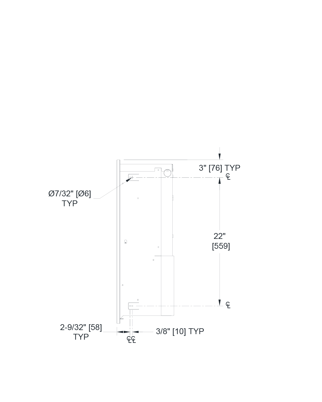 PIATTO™ inbyggnadselement med automatisk dispenser för handtorkpapper på rulle, nätanslutet – svart - Bild 10