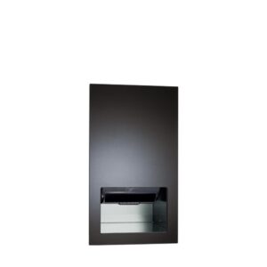 PIATTO™ inbyggd dispenser för handtorkpapper på rulle, svart. Produktnummer 645210A-41.