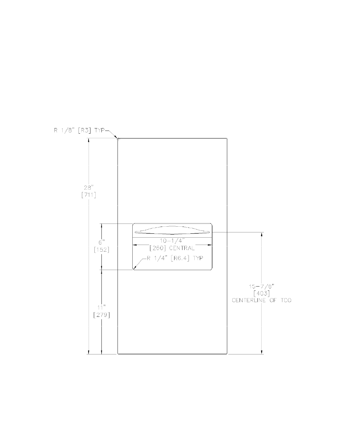 PIATTO™ inbyggnadselement med pappershandduksdispenser samt papperskorg - vitt - Bild 8
