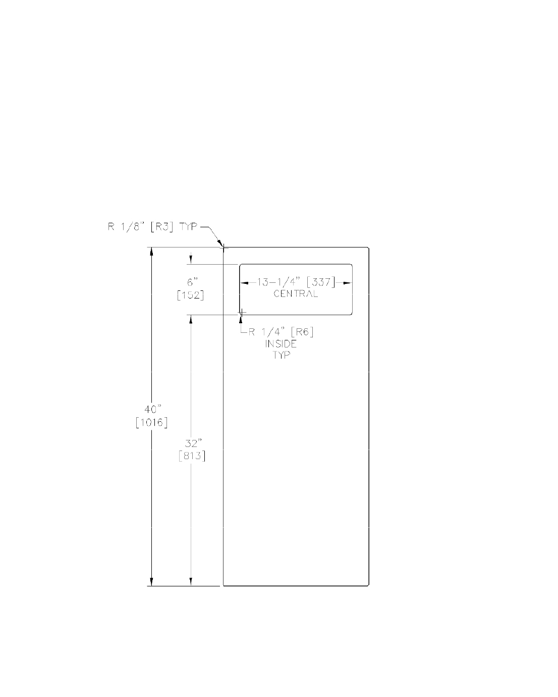 PIATTO™ inbyggnadselement med papperskorg - svart - Bild 10
