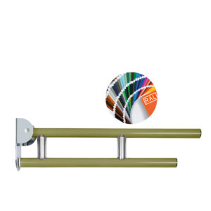 Novosan Pito Deluxe armstöd med lång fästplatta. Färg: RAL9013, vit. Storlekar: L 60 och 75 cm.