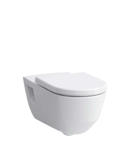 Laufen Pro Liberty är en tillgänglighetsanpassad toalettstol. Färg: vit. Produktnummer: H8219604000001.