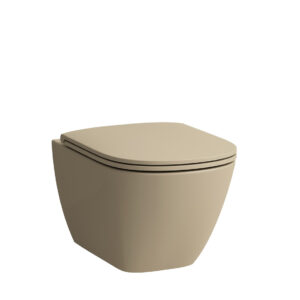 Toalettstol Laufen Lua. Färg: Bahma beige. Produktnummer:  H8200800180001, H8200830180001.