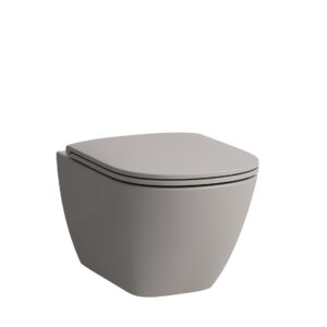 Toalettstol Laufen Lua. Färg: Manhattangrå. Produktnummer:  H8200800370001, H8200830370001.