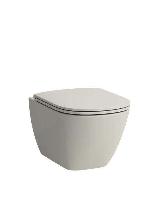 Toalettstol Laufen Lua. Färg: pergamon. Produktnummer:  H8200800490001, H8200830490001.