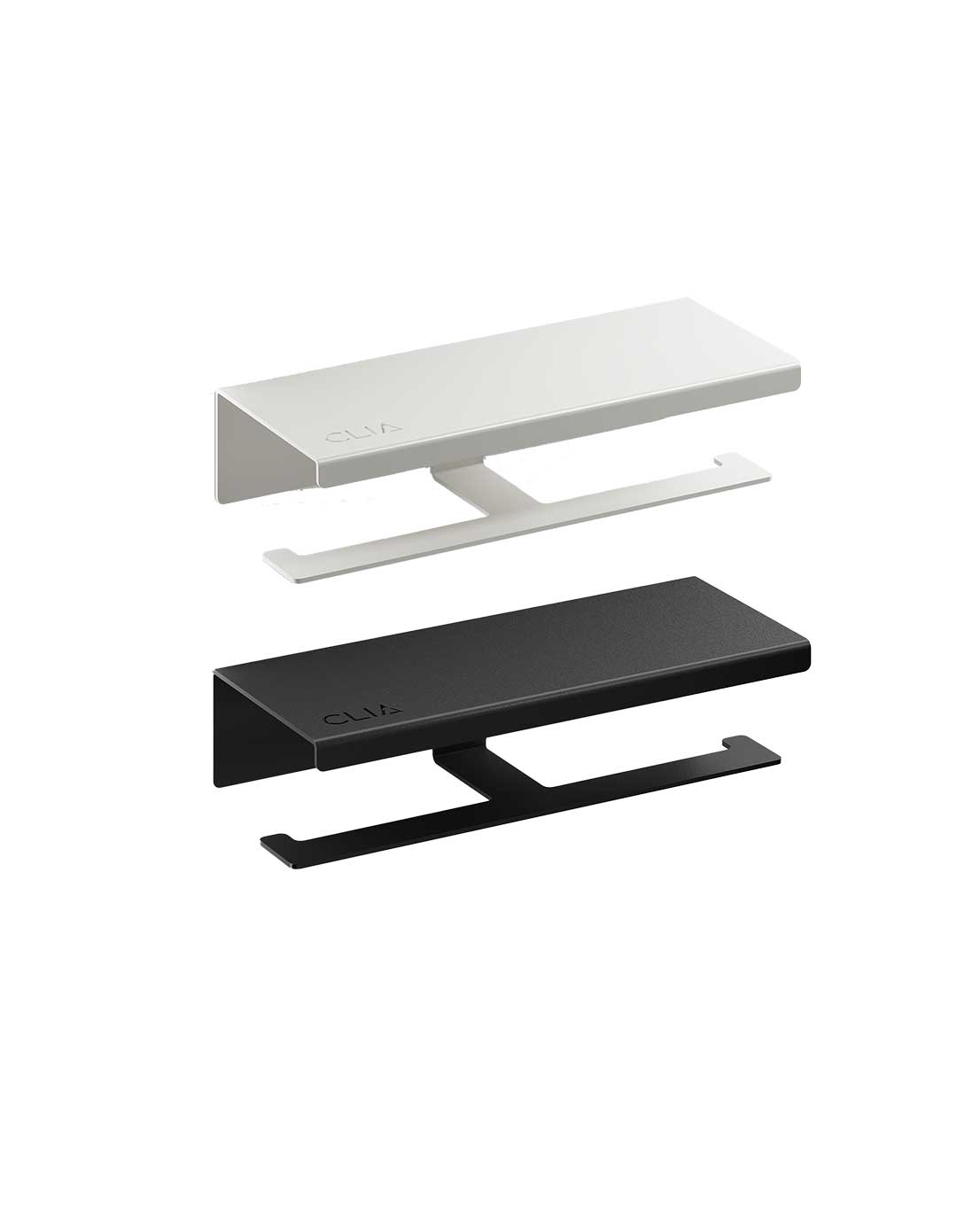 CLIA WC-paperiteline kahdelle rullalle, mattamusta – tuotekoodi G012-0002