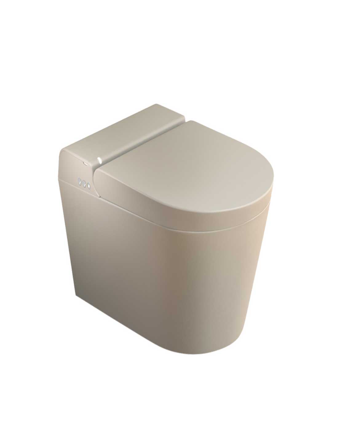 Novosan Hygea Genesis Terra äly-WC-istuin, lattiaan ulottuva design WC, mattaharmaa